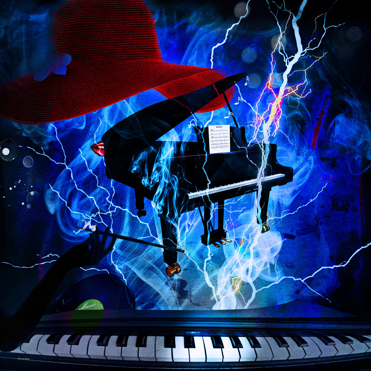 Piano Blues by Doriana Sinnett 