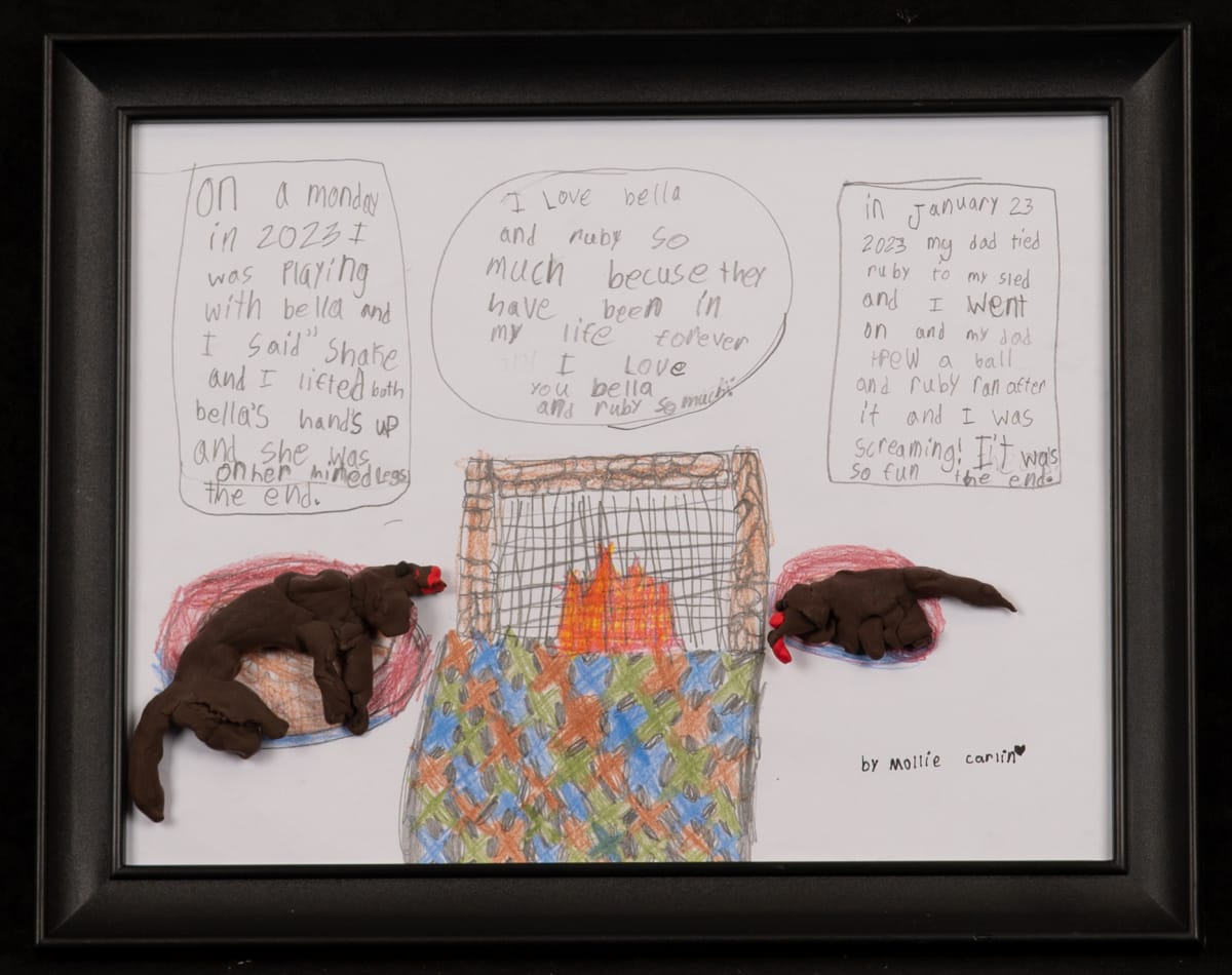 My Dog Friends Bella & Ruby by Mollie Carlin 