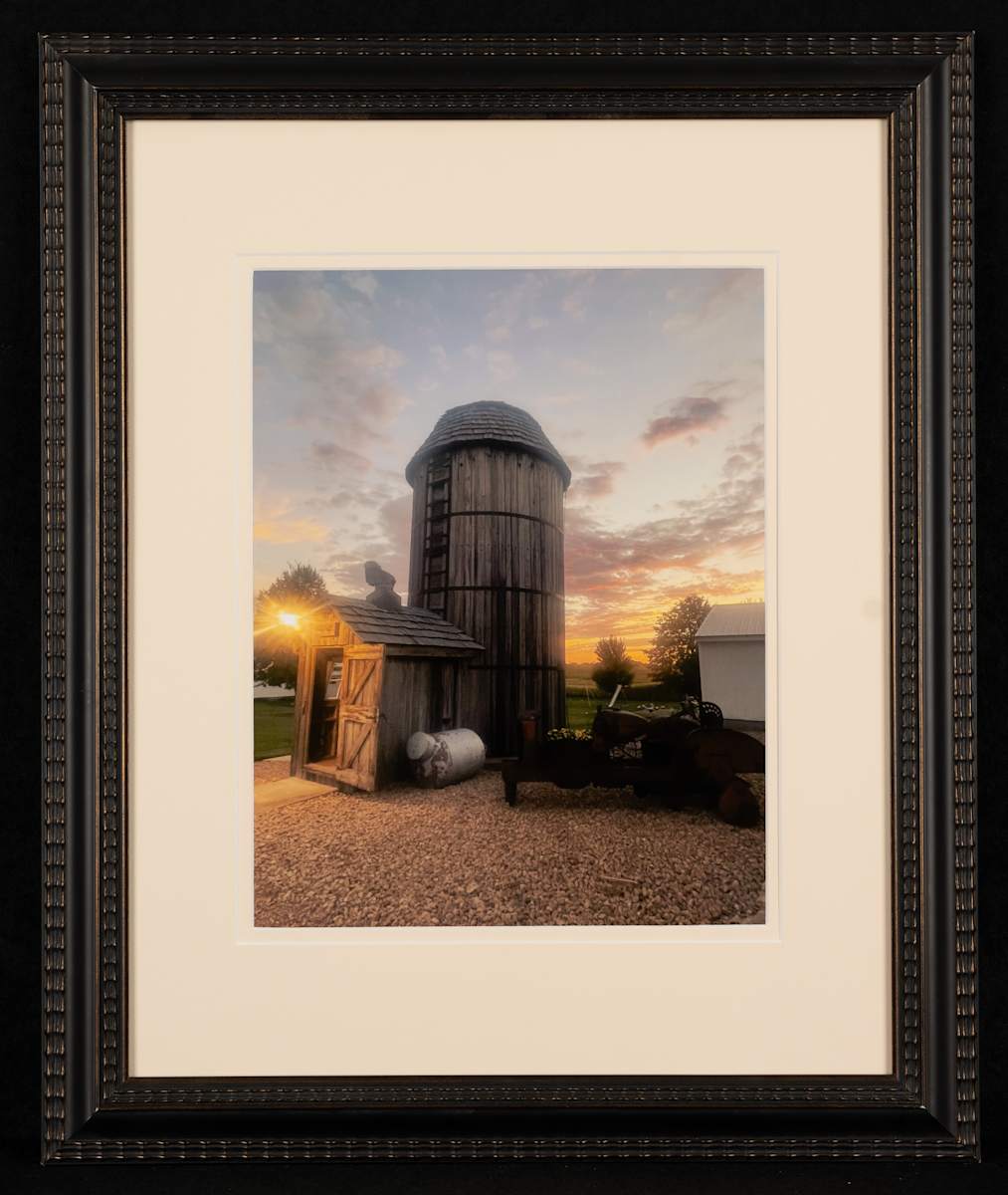 Sunset at the Rolf Family farm, Bongards, MN by Carla Goihl 