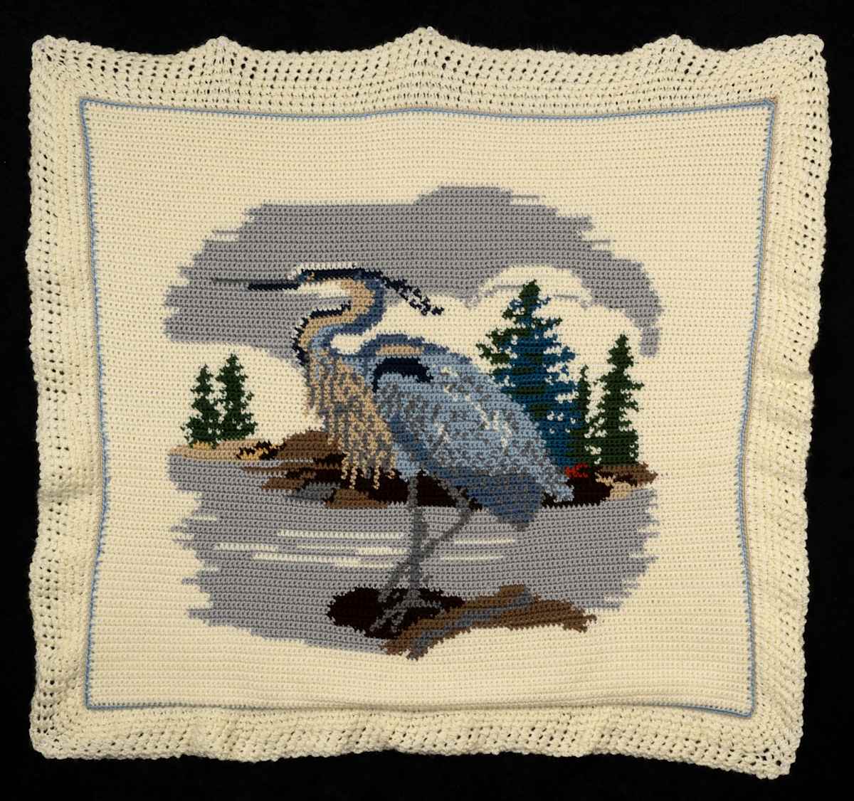 Blue Heron Throw by Melissa Hanson 