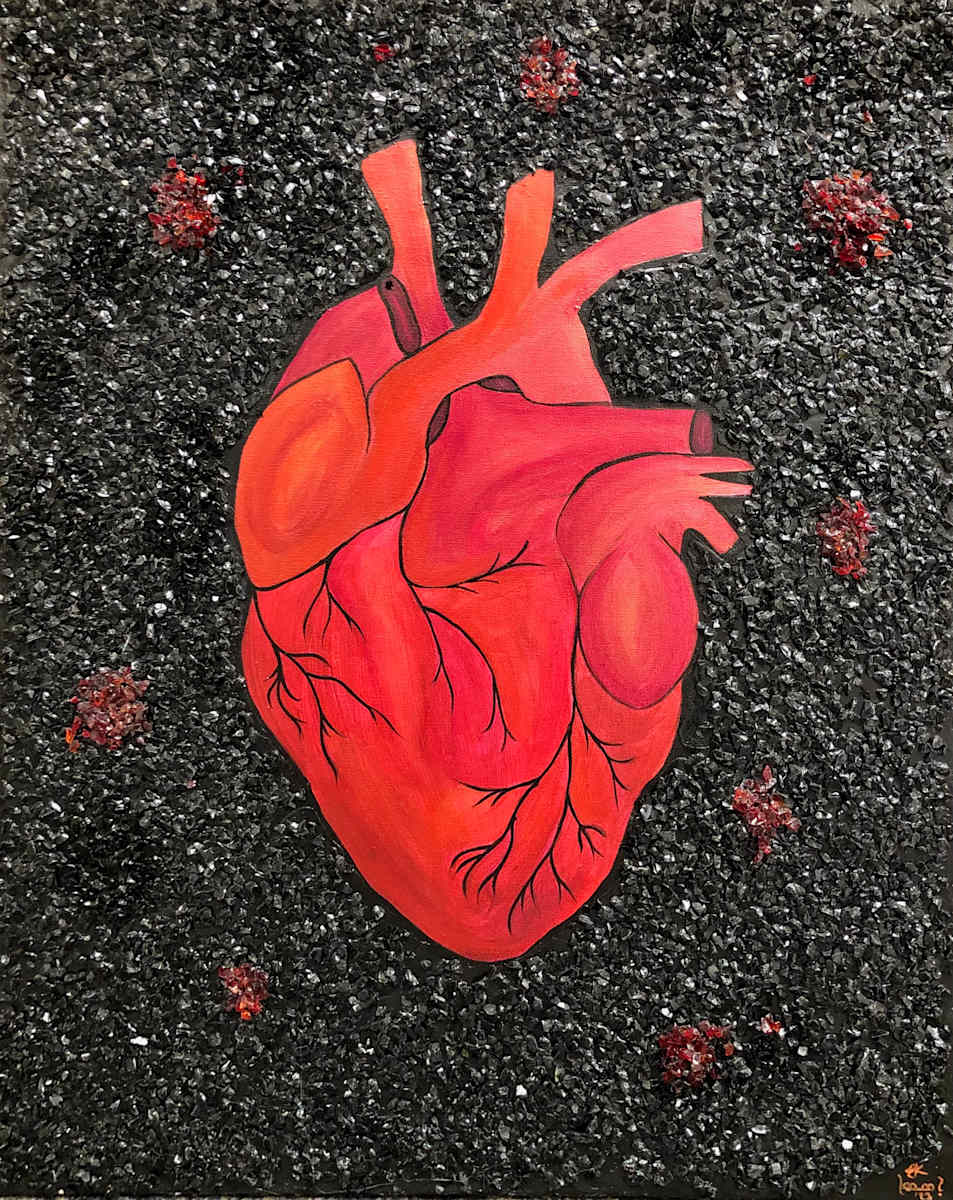 Dueling Hearts (Left) by Edessa Kerkinni, Image 1.