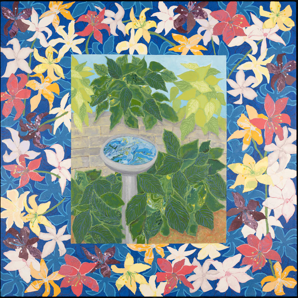Abstract realism, bird bath - summer by George Lutz, Image 4.