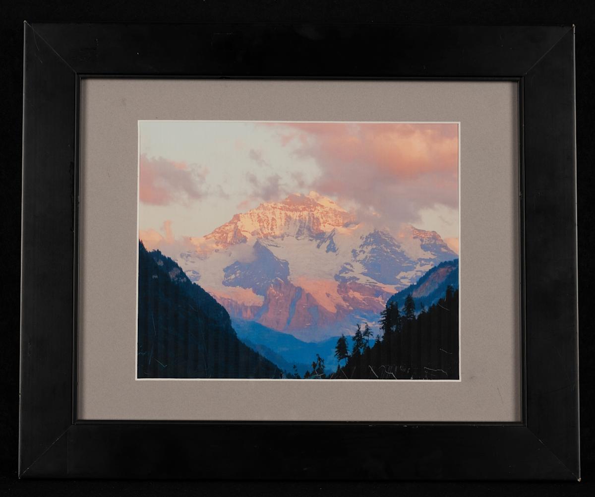 The Jungfrau at Sunset by Nancy Stefan 