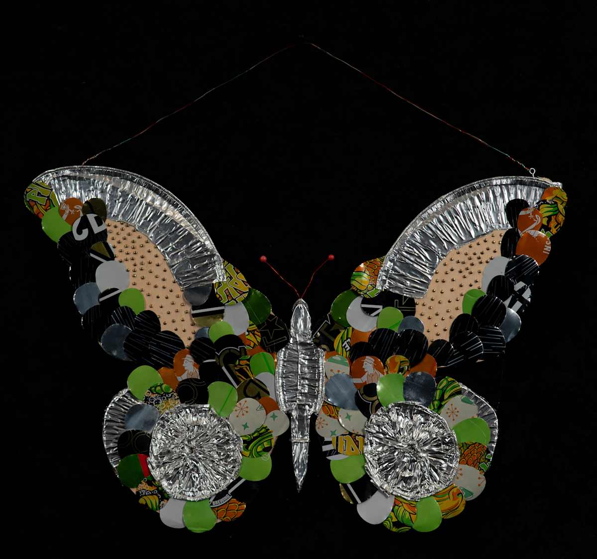 Beer Can Pie Tin Butterfly by Lisa Ruetten, Image 7.