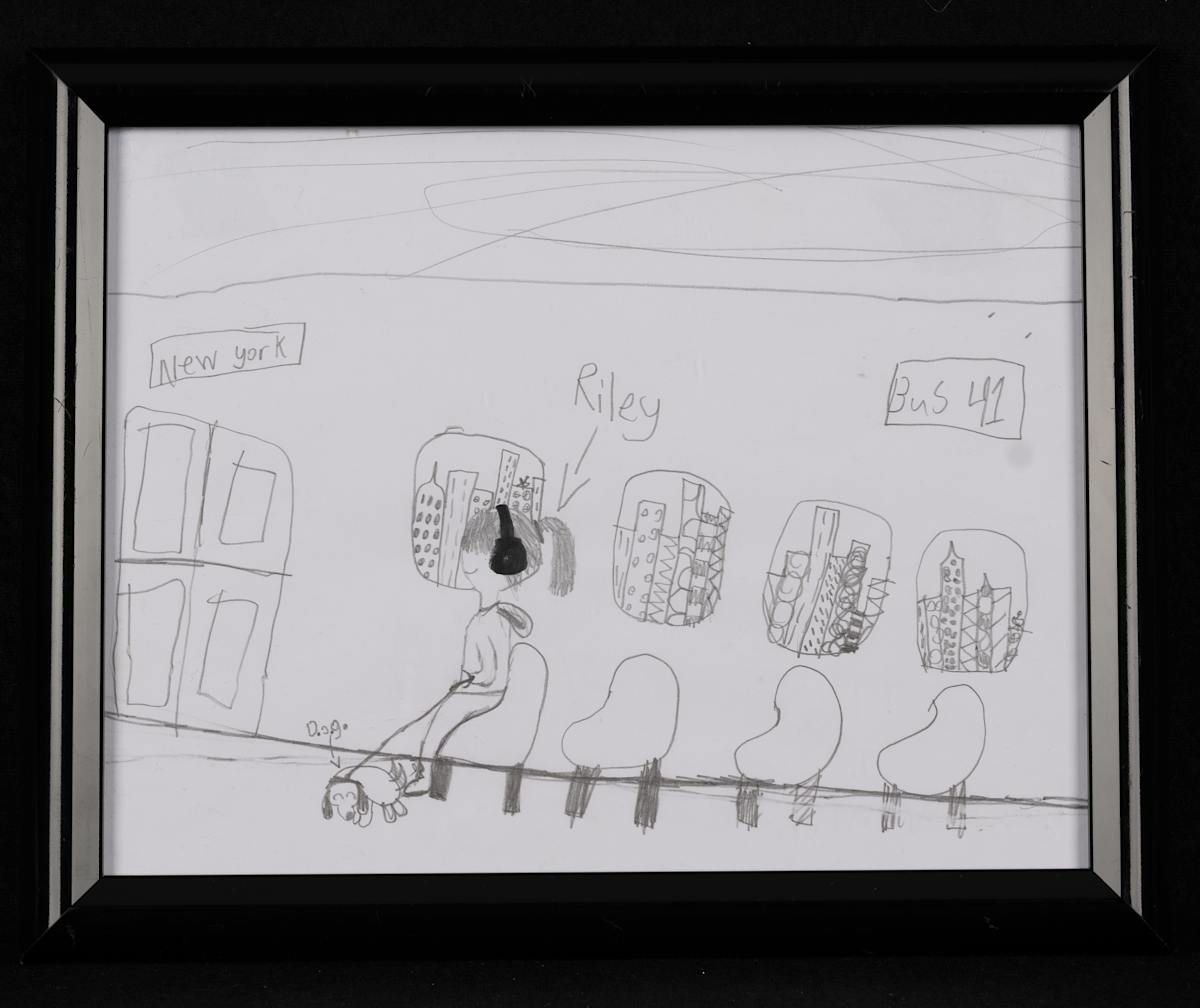 Riley On The Bus by Ella Veatch 