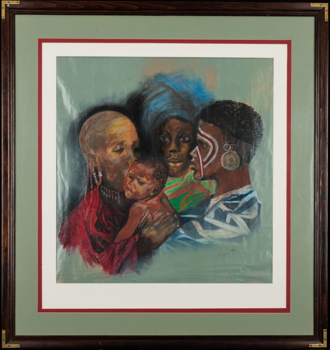 Maasai Family by Liza Siler 