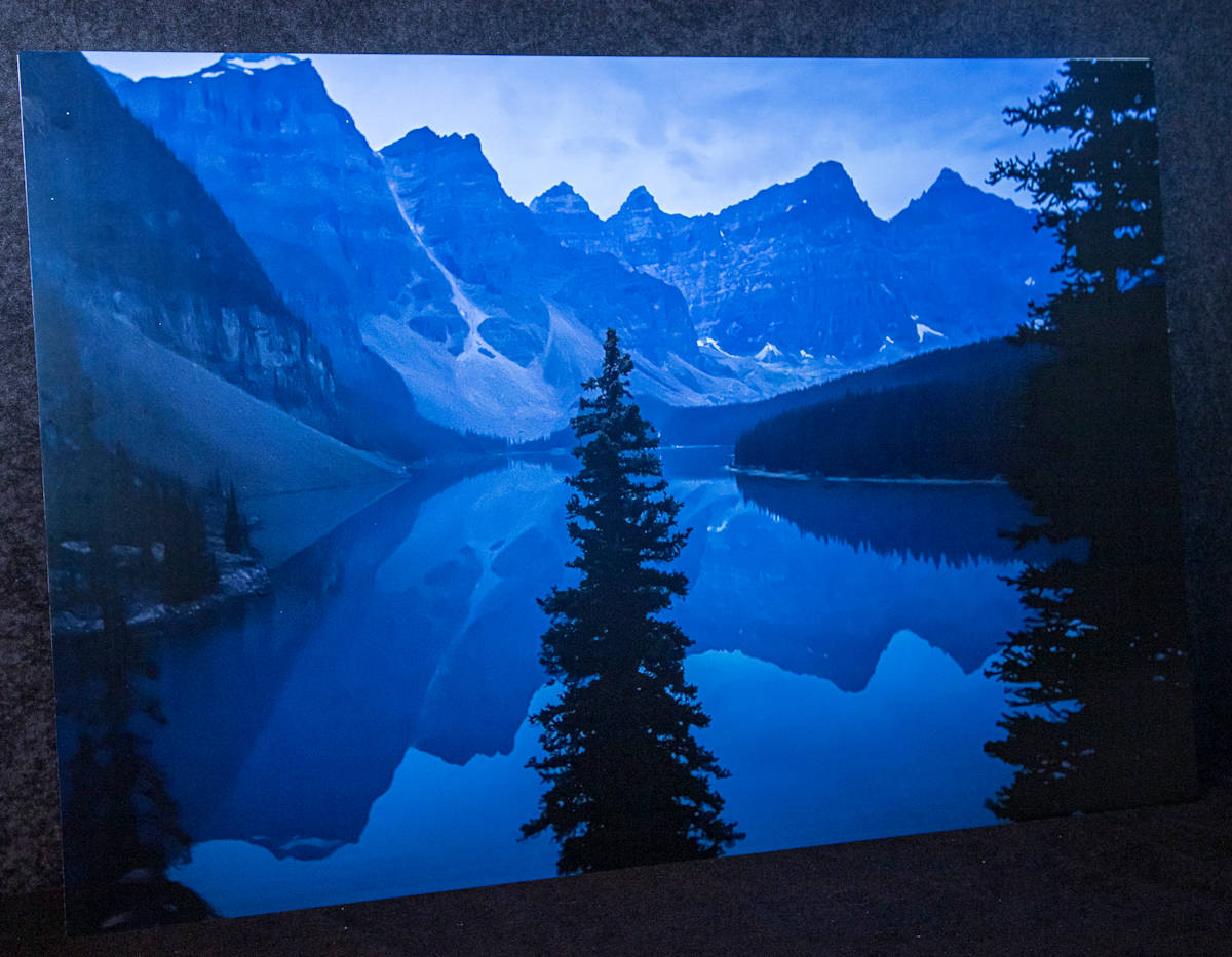 Sunrise at Moraine Lake by Diane Moeller 