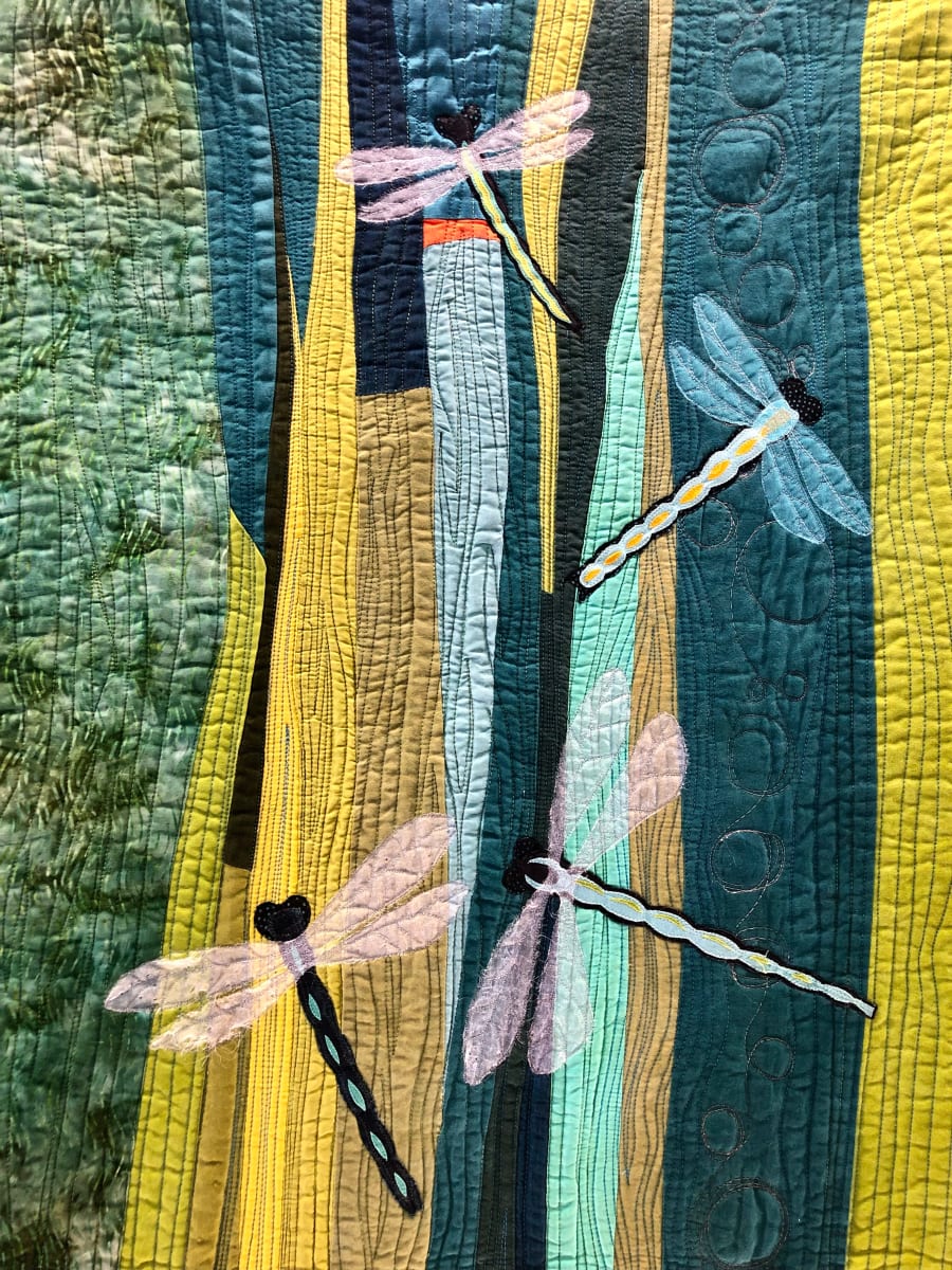 Water by Studio Art Quilt Associates (SAQA)  Image: "Passing Over" by Enid Weichselbaum
