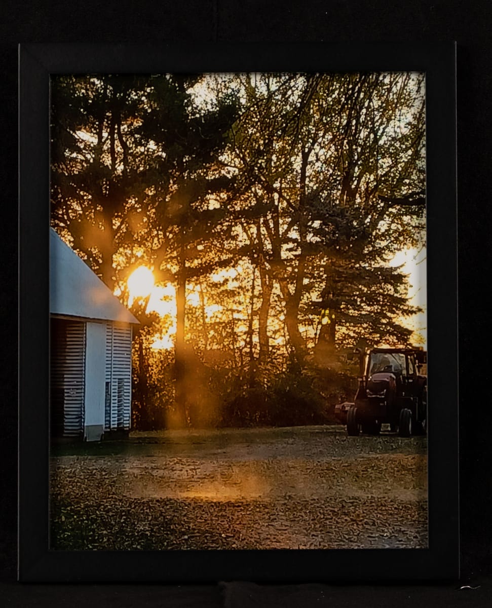 Farm Sunset by Eva Ozmun 