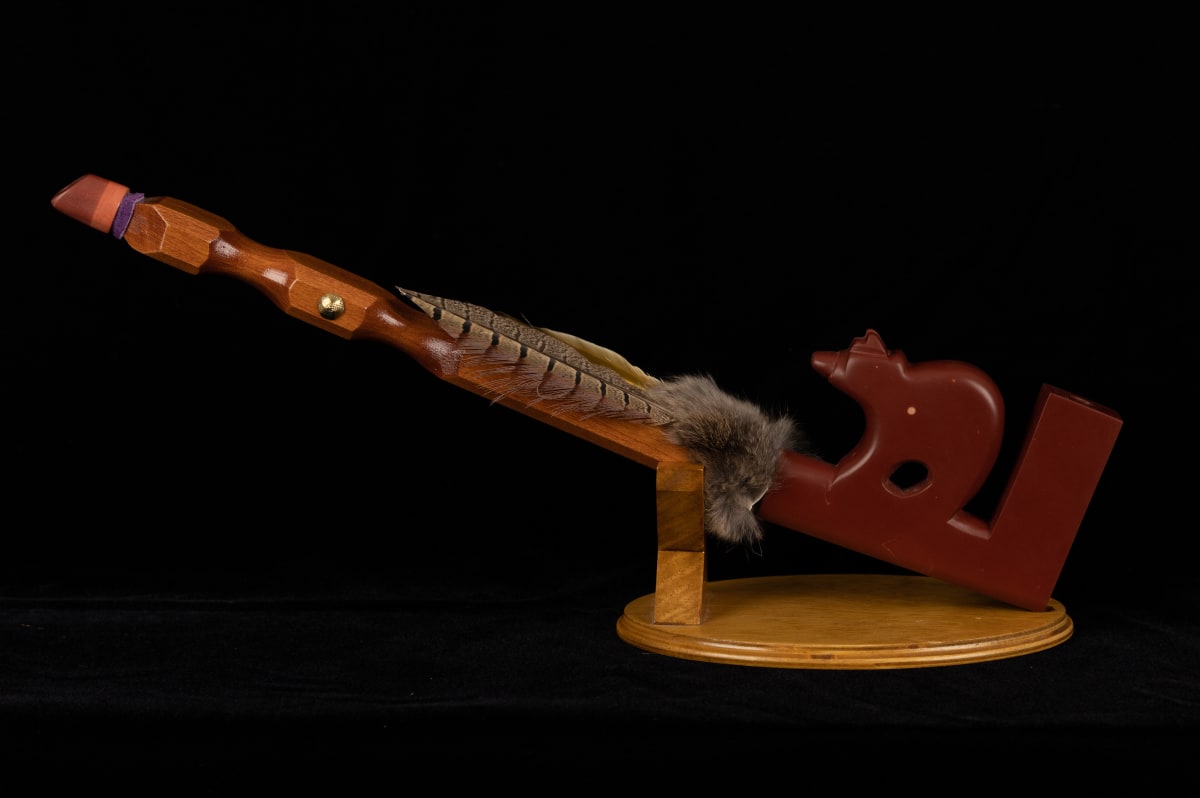 Native American Peace Pipe (carved pipestone) by Scott Freeman 