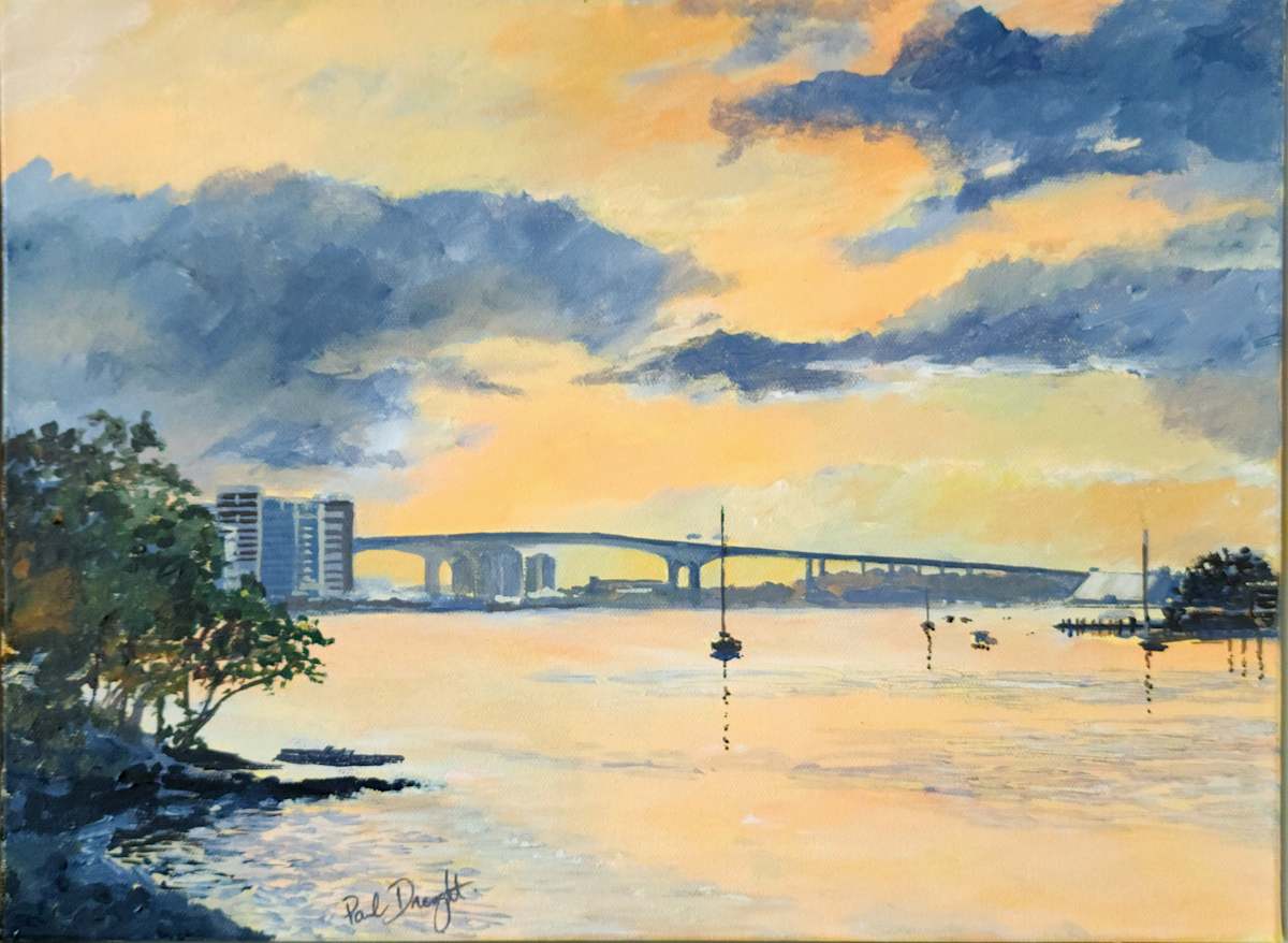 Gateway Bridge Sunrise by Paul Drought 