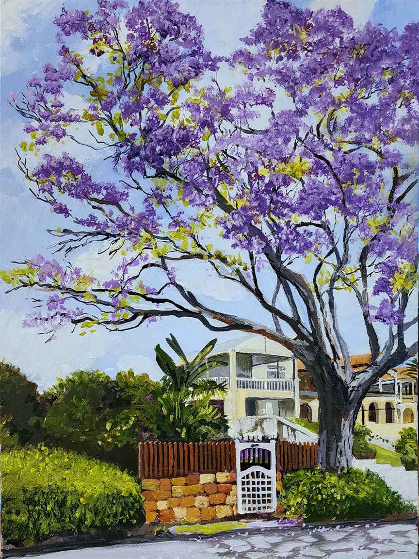 Hamilton Hill Jacaranda by Paul Drought  Image: A beautiful Jacaranda high up Hamilton Hill, Brisbane