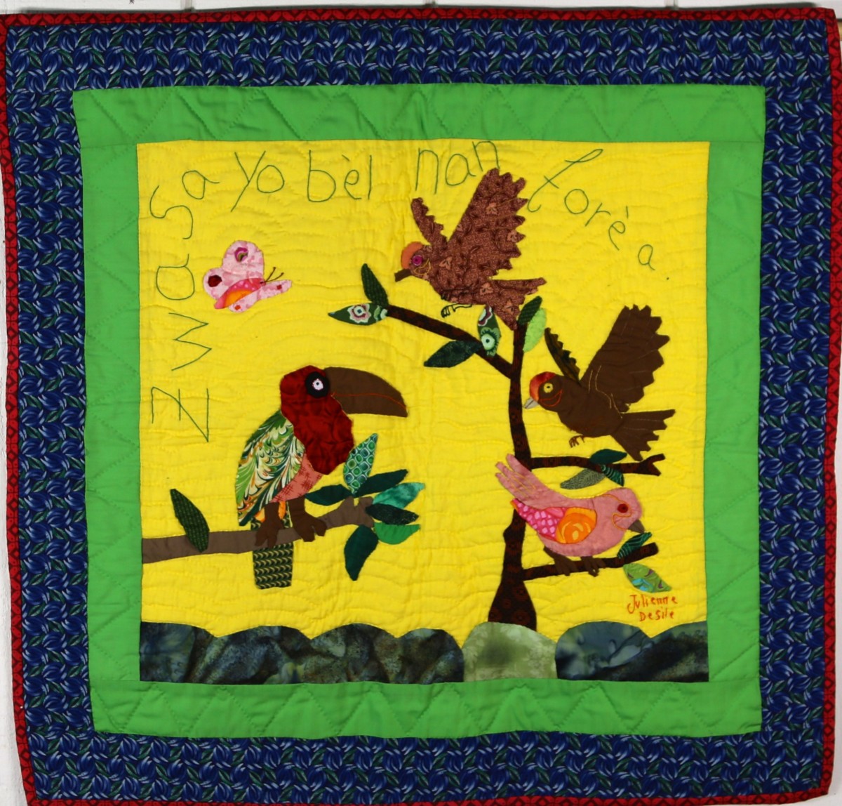 Zwazo Sa Yo Bel Nan Fore A - The Beautiful Birds In The Rainforest by Julienne  Desile 