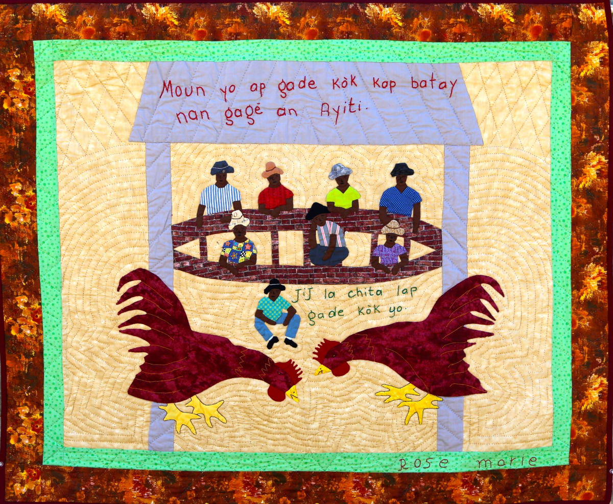 Watching the Cockfights - Moun Yo Ap Gade Kok Kap Batay Nan Gagè An Ayiti by Rose Marie Agnant 