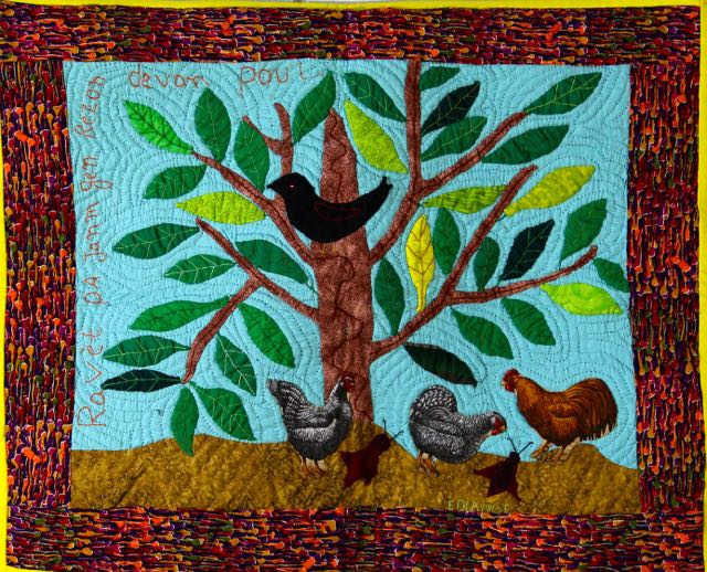 Roaches Are Never Right When Up Against Chickens - Ravet Pa Janm Gen Rezon Devan Poul by Edlande Metellus 