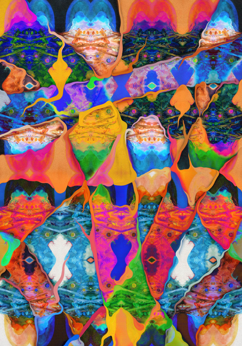 Big Organic Mountains Carpet by Vicky Scher 