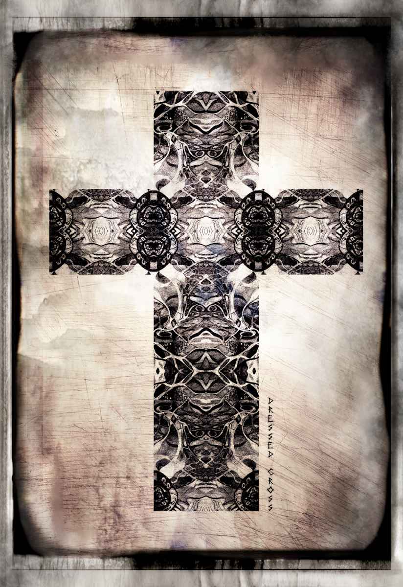 Black Dressed Cross, Image 1.