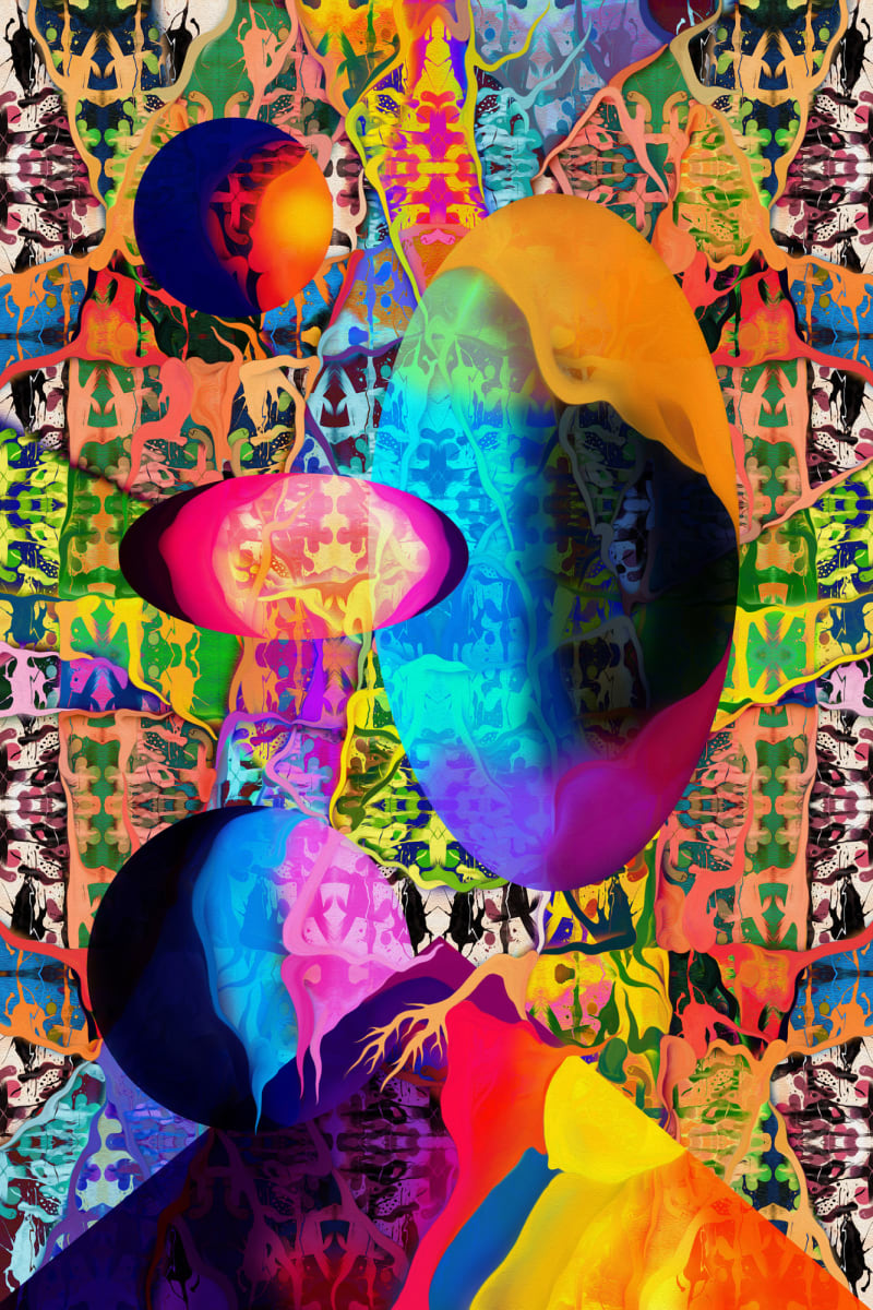 Calligraphic Blood Carpet by Vicky Scher, Image 19.