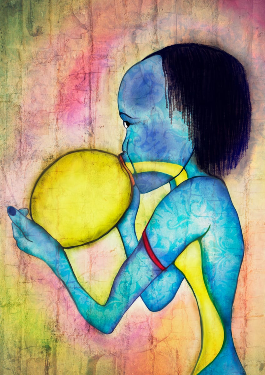 Child Drinking His Soul Egg, Image 1.