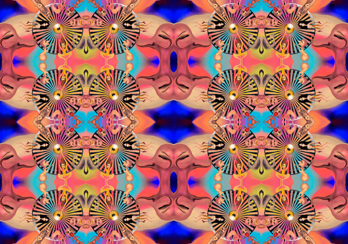 Flower Wheel Tapestry, Image 2.