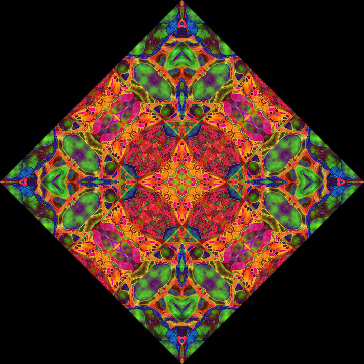 Green Skulls Tile, Image 1.
