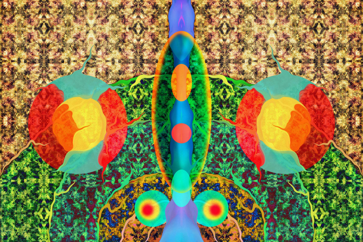 Herbal Temple Carpet A by Vicky Scher 