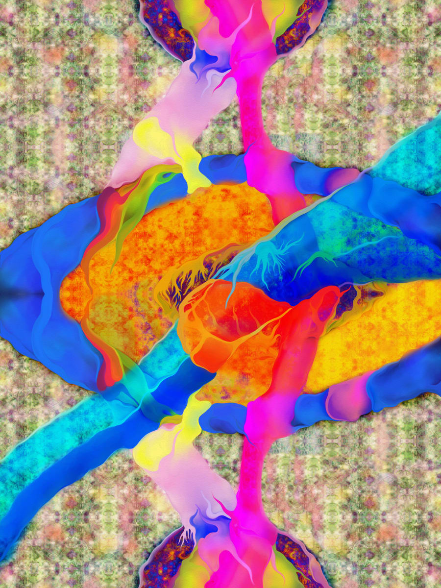 Liquid Leaves Temple Carpet by Vicky Scher 