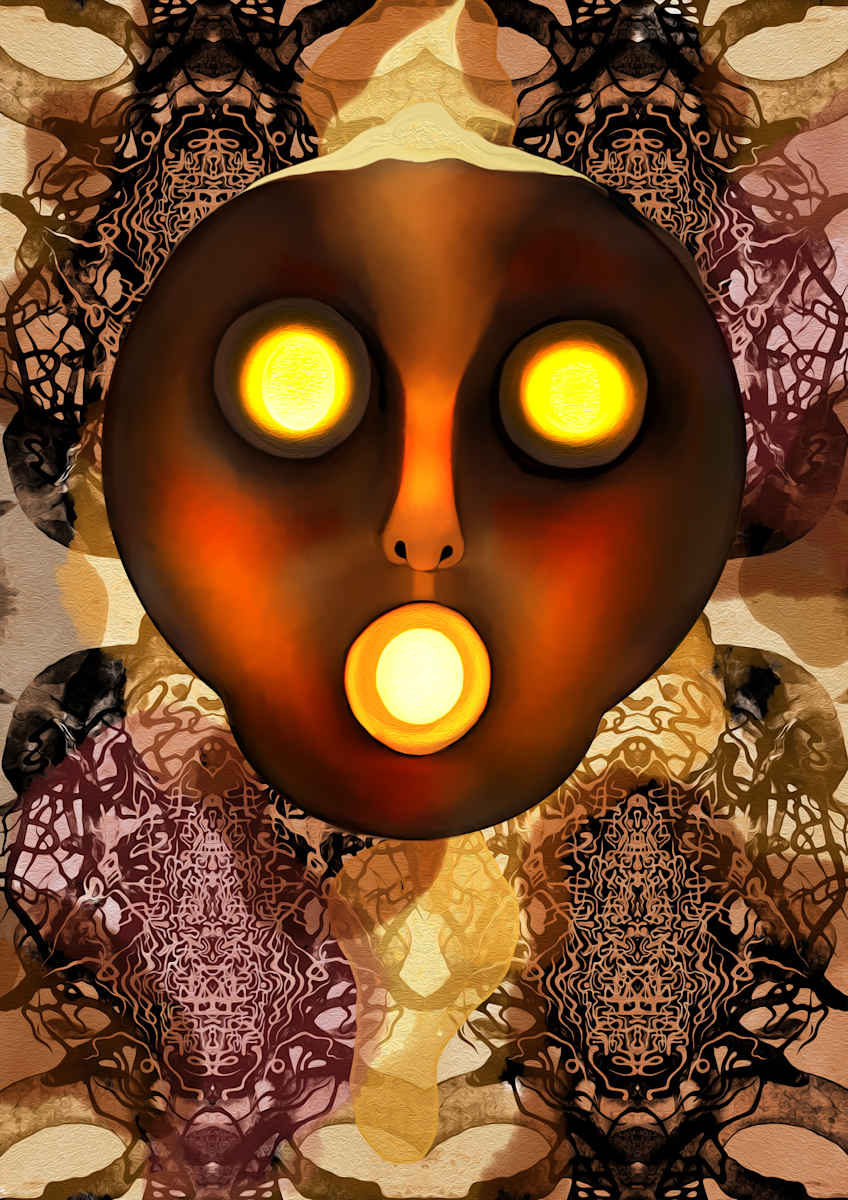 Message Growing into a Mask, Image 1.
