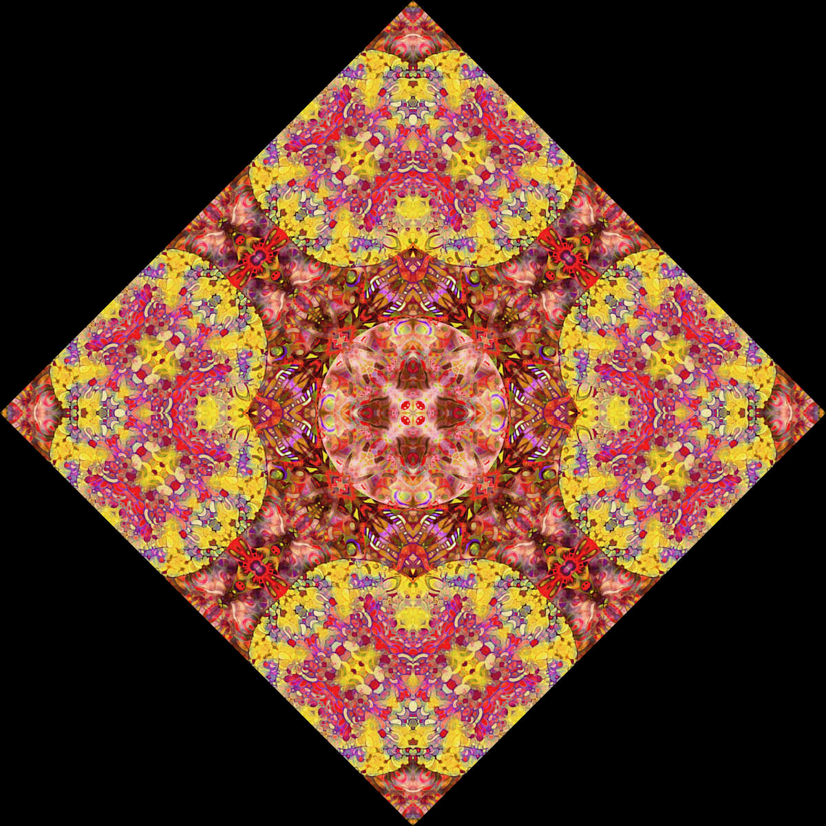 Mourning Flowers Tile, Image 1.