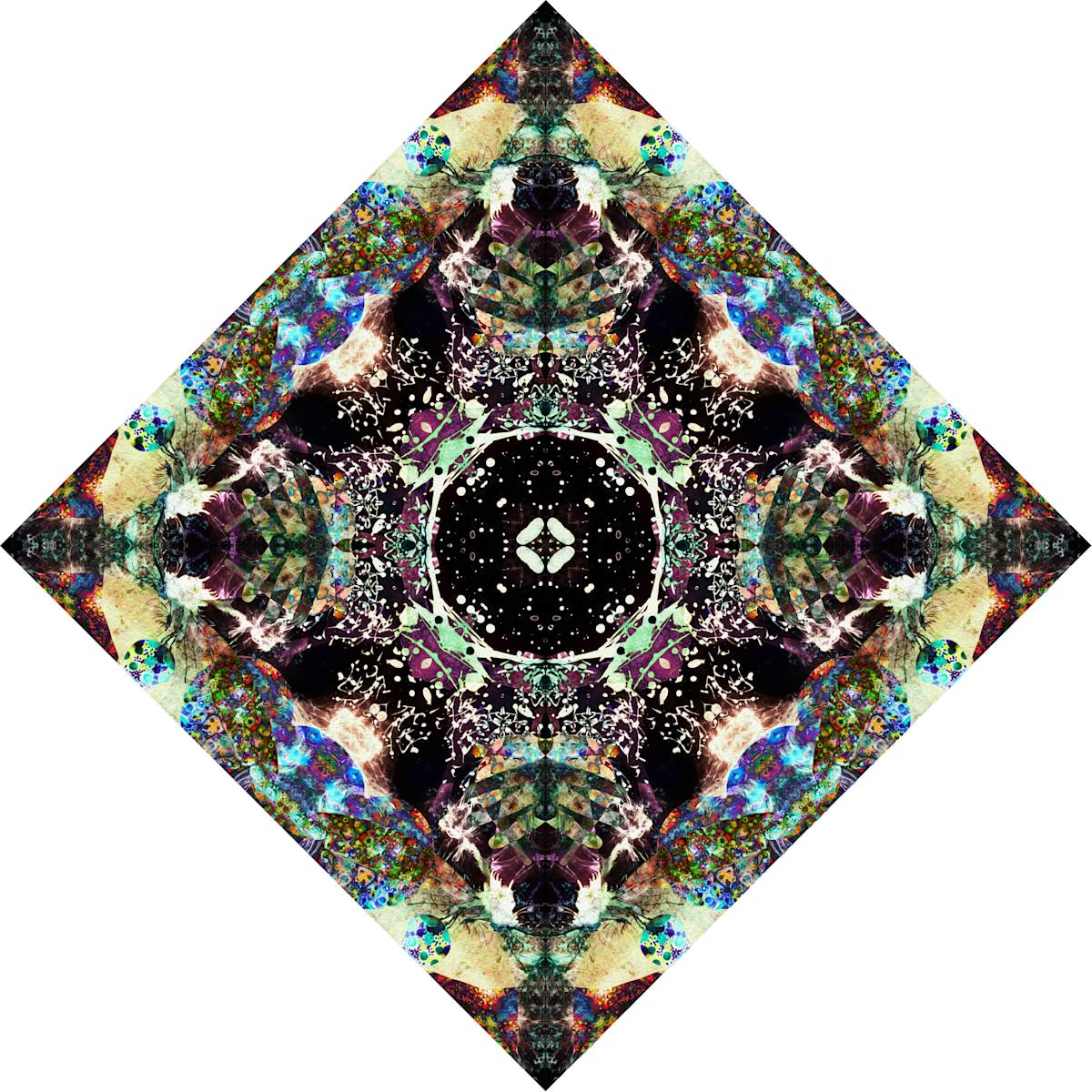 Red Brocade Tile 2, Image 1.