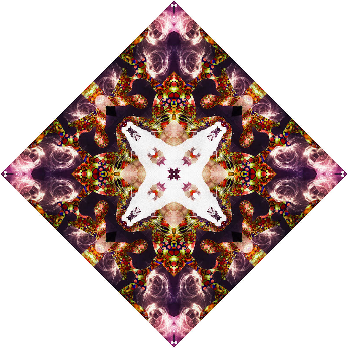Red Brocade Tile 4, Image 1.