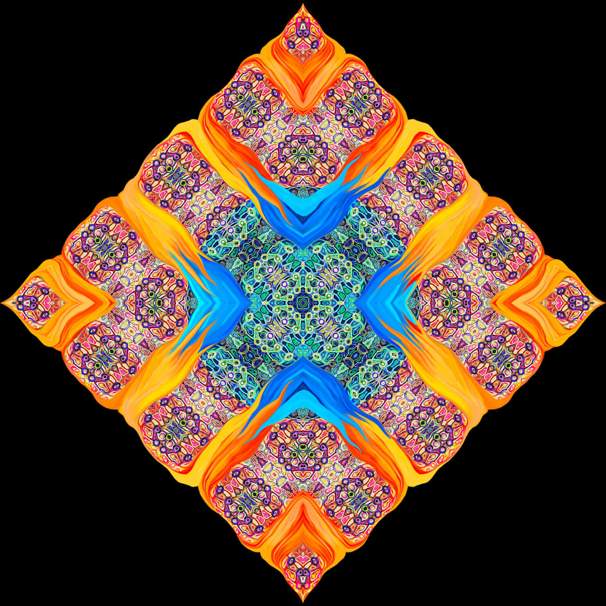 Red Cells Tile, Image 1.