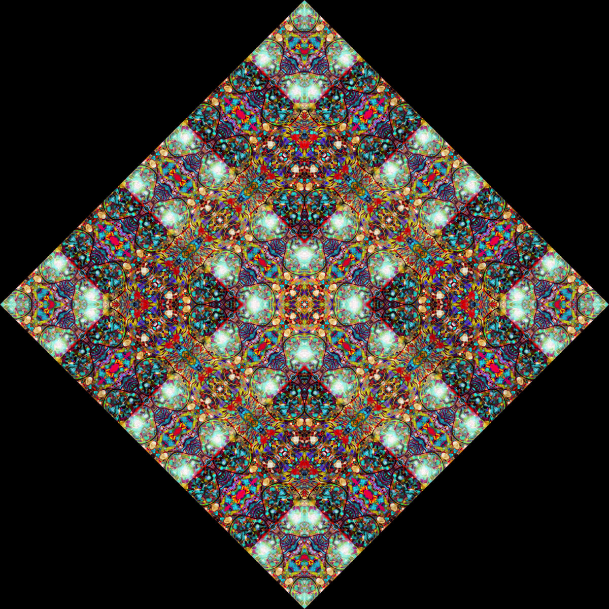 Small Blue Sarcophagus Tile 2, Image 1.
