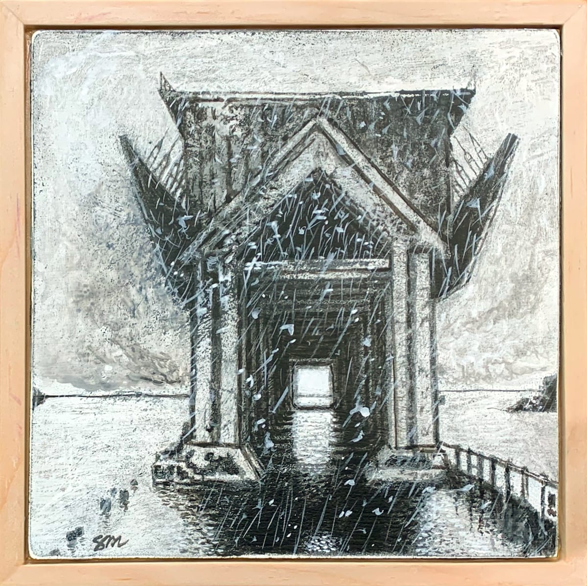 Snowy Ore Dock by Steve Miller 