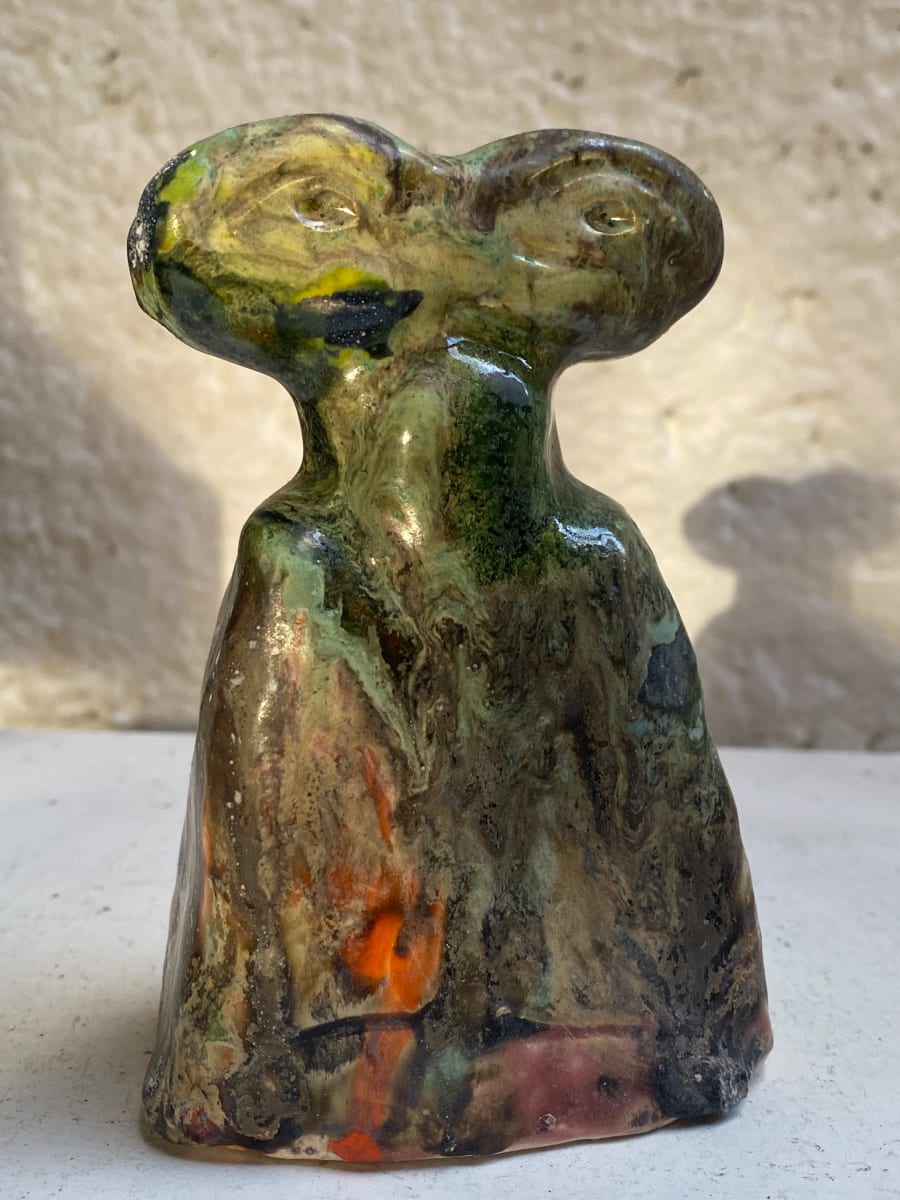 Eye Idol (mixed glazes) by Chantal Powell, Image 2.