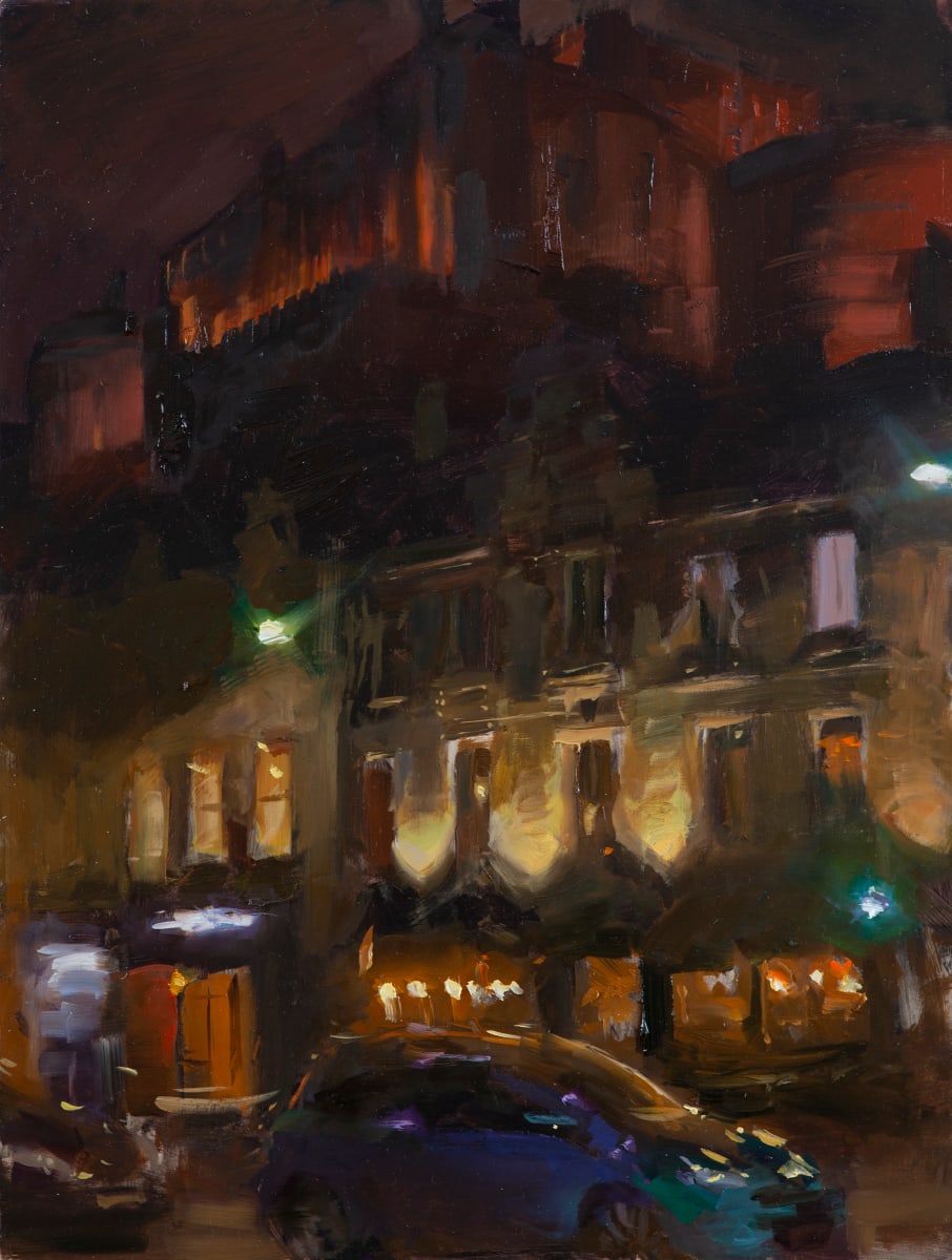The Castle looming over Grassmarket by Rob Pointon 