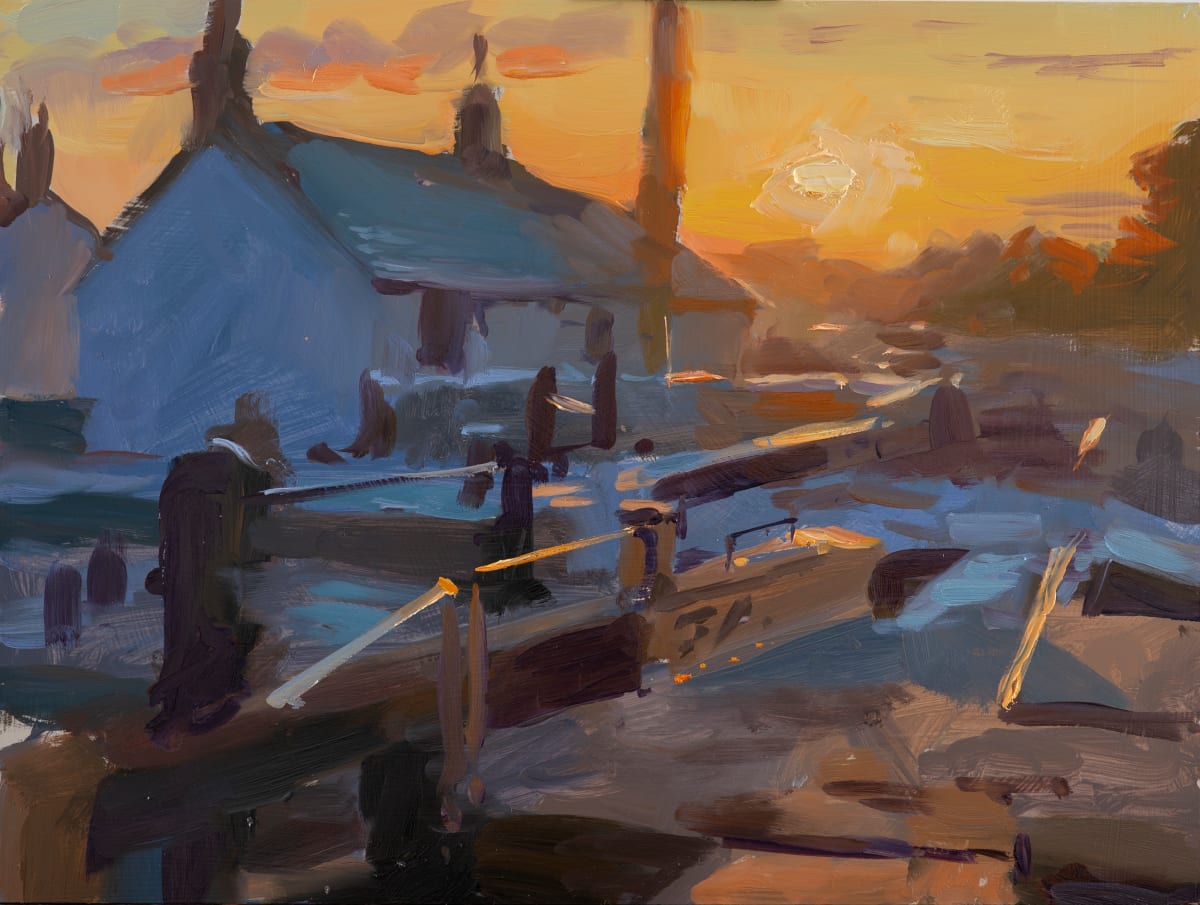 Sunset over the Locks by Rob Pointon 