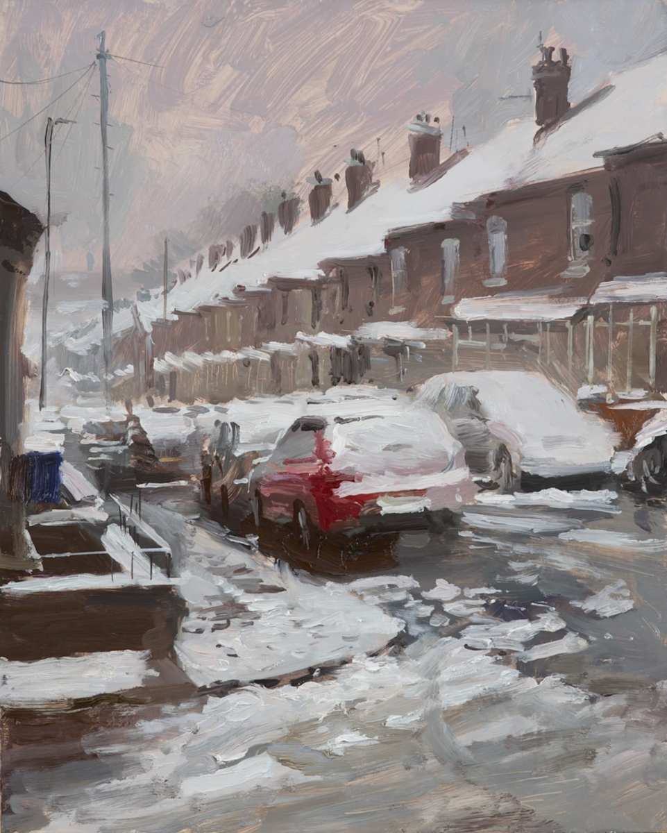 Snow Covered Terraces (King William Street) by Rob Pointon 