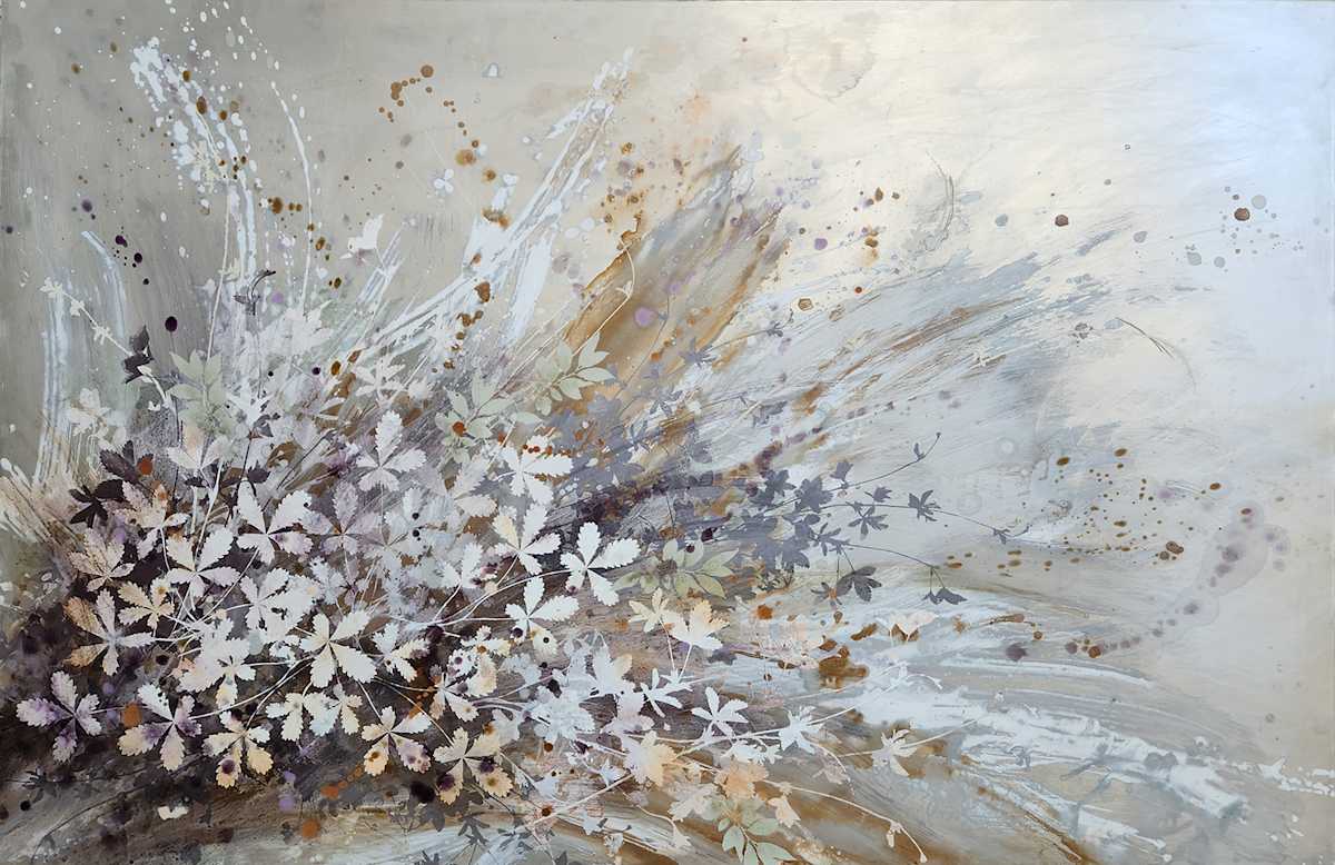 Divine Vines by Cara Enteles  Image: Oil paint on reflective aluminum panel