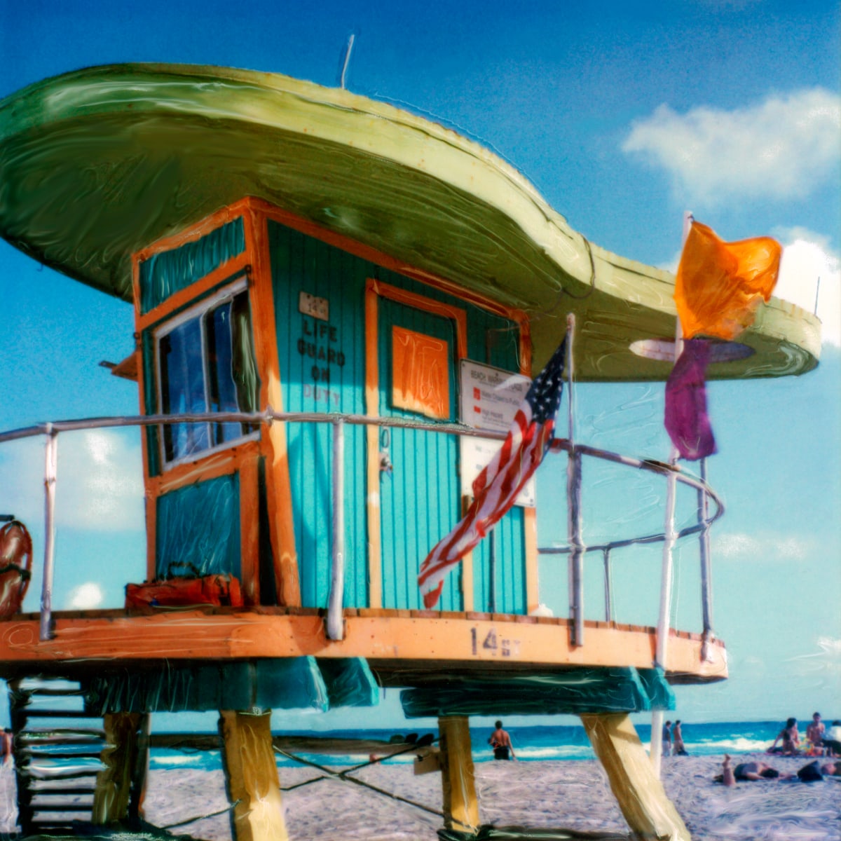 Palette Lifeguard Stand by Rene Griffith 