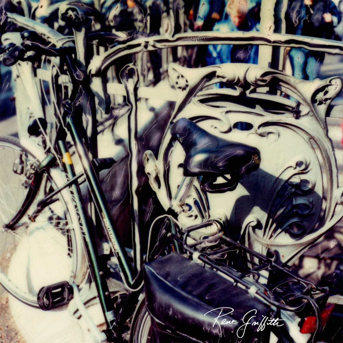 Bike at Paris Metro by Rene Griffith 