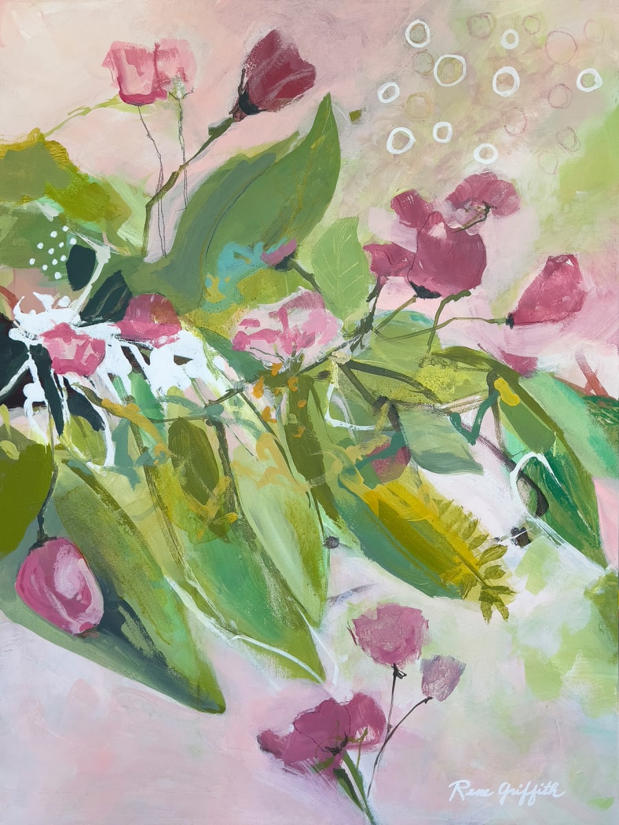 Rhapsody in Pink and Green by Rene Griffith 