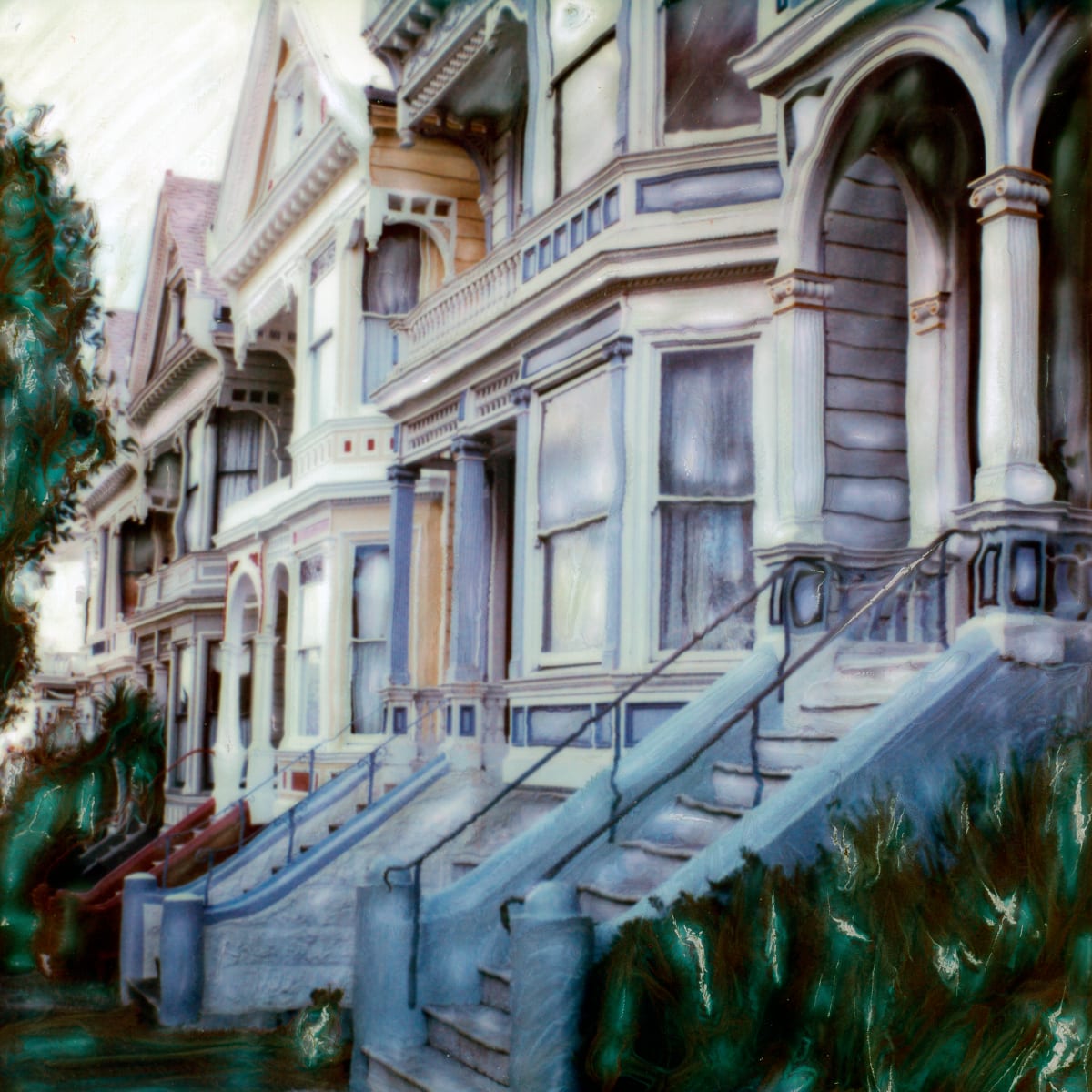 SF Victorian Row Houses by Rene Griffith 