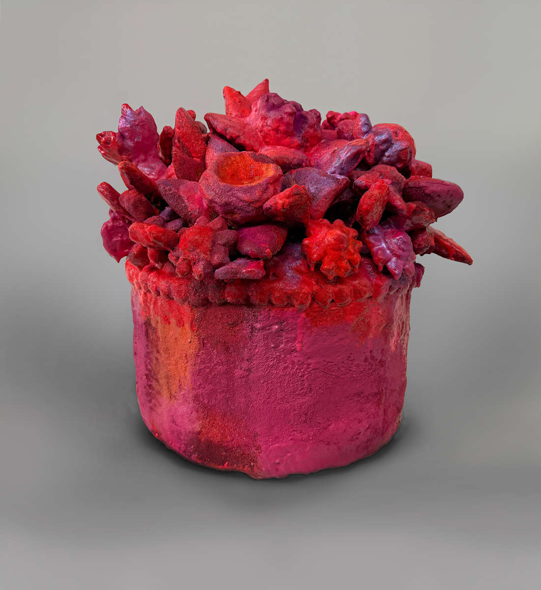 Red, Pink, Orange Banquet Flowers by Carson Fox 