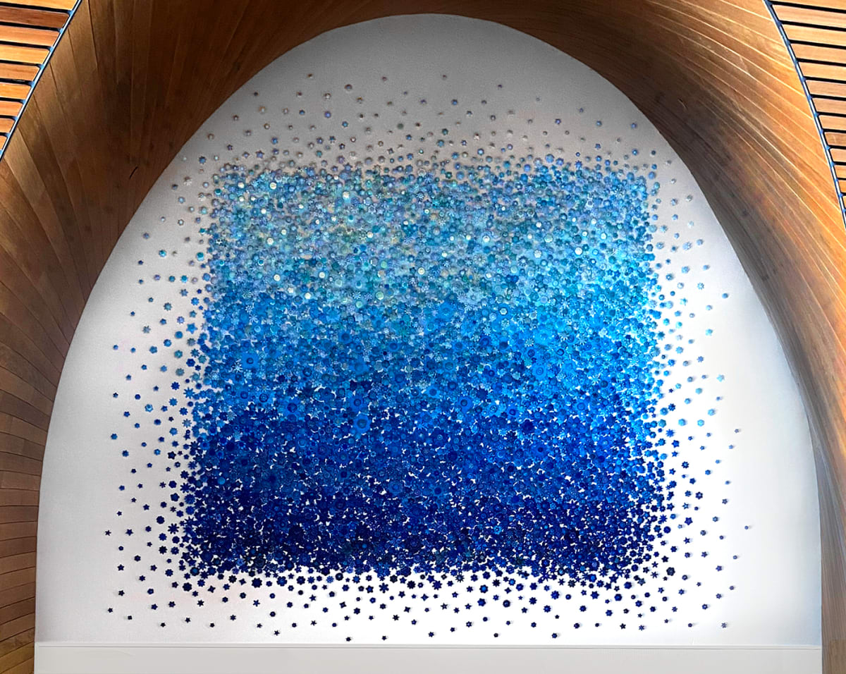 Blue Ombre at Charles Library, Temple University, Image 1.