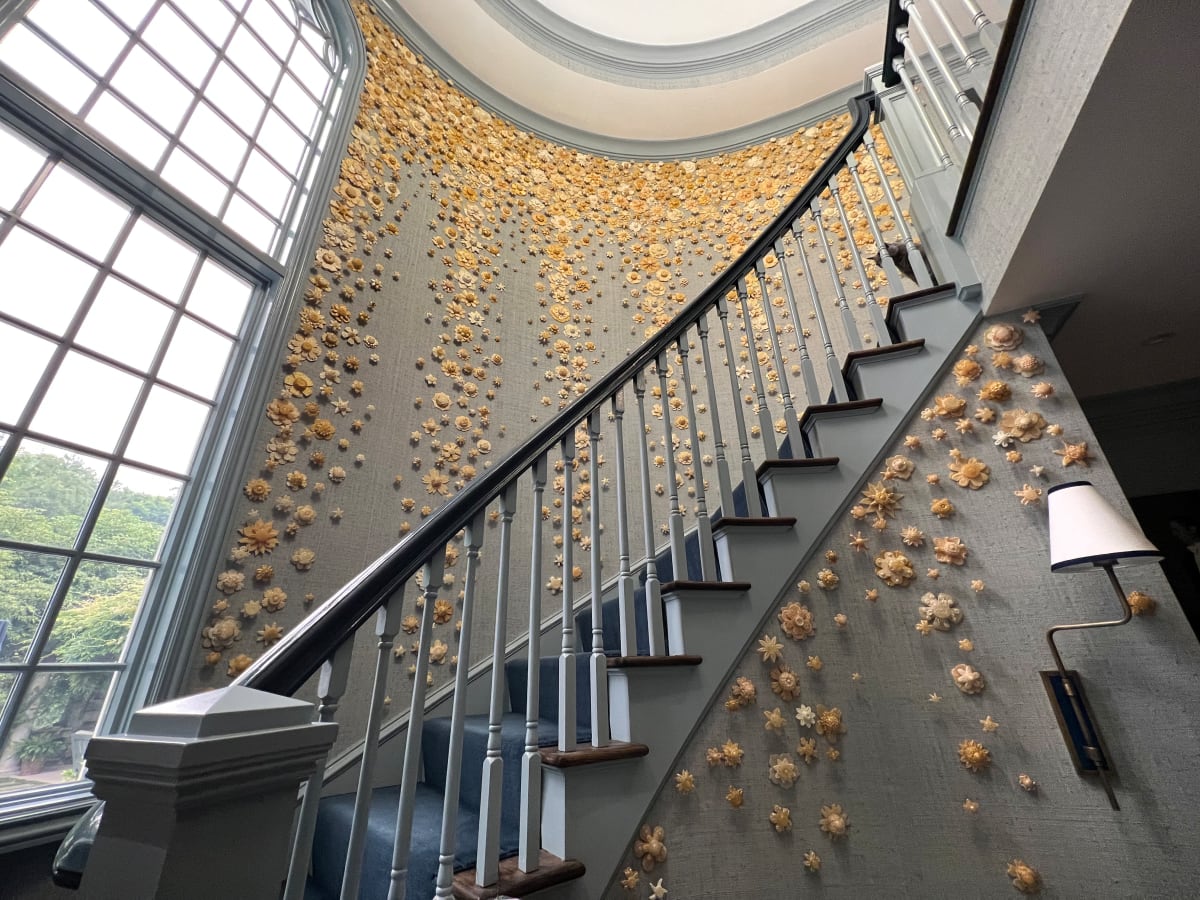 Greenwich Gold by Carson Fox  Image: Two-story installation on curved wall 