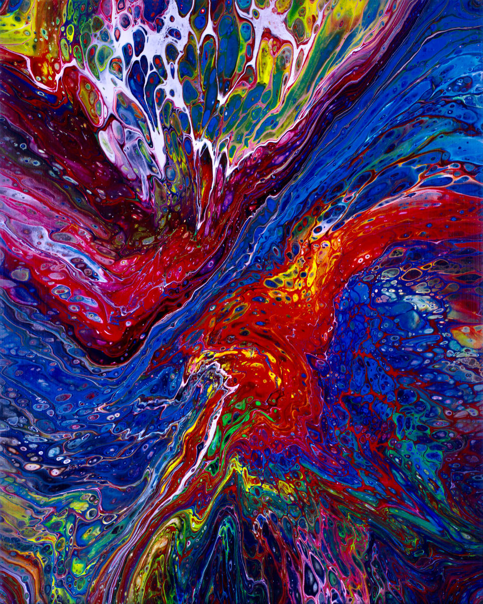 Flowing Tie Dye by Debbie Kappelhoff  Image: FLowing Tie Dye High Resolution 10:8 format