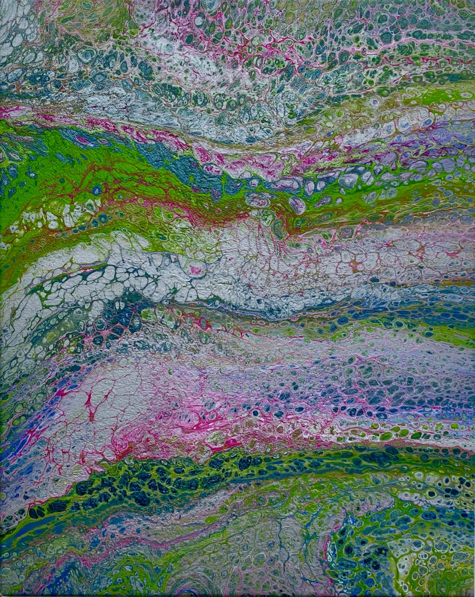 Moss on Pink Poster by Debbie Kappelhoff, Image 4.