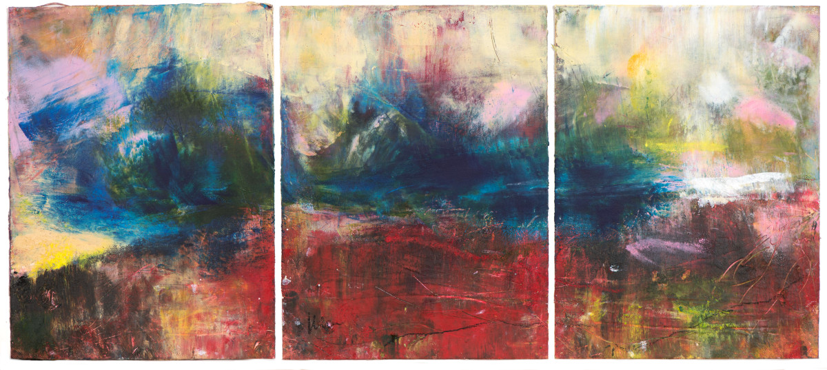 She turned her face into the wind (triptych) by Éadaoin Glynn 