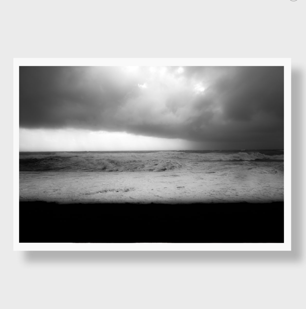 Ocean B & W by Guadalupe Laiz | Gallery Space, Image 1.